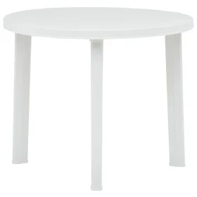White plastic garden table 89 cm by vidaXL, Garden tables - Ref: Foro24-48805, Price: 78,23 €, Discount: %