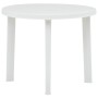 Mesa de jardín de plástico blanco 89 cm
