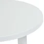 Mesa de jardín de plástico blanco 89 cm de vidaXL, Mesas de jardín - Ref: Foro24-48805, Precio: 75,27 €, Descuento: %