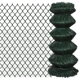 Green steel wire mesh fence 0.8x25 m by vidaXL, fence panels - Ref: Foro24-140348, Price: 79,28 €, Discount: %