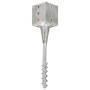 Picas de tierra 6 uds acero galvanizado plateado 12x12x56 cm by vidaXL, Spikes for anchoring in the ground - Ref: Foro24-1454...