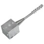 Picas de tierra 6 uds acero galvanizado plateado 12x12x56 cm by vidaXL, Spikes for anchoring in the ground - Ref: Foro24-1454...