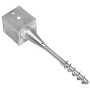 Picas de tierra 6 uds acero galvanizado plateado 12x12x56 cm by vidaXL, Spikes for anchoring in the ground - Ref: Foro24-1454...