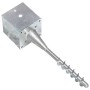 Erdspieße 6 Stück verzinkter Stahl silberfarben 14x14x58 cm von vidaXL, Spikes zur Verankerung im Boden - Ref: Foro24-145446,...