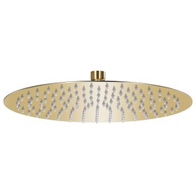 Runder Duschkopf mit Regeneffekt aus goldenem Edelstahl, 30 cm. von vidaXL, Duschköpfe - Ref: Foro24-147705, Preis: 29,58 €, ...