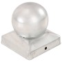 Pfostenkappen 6 Stück aus verzinktem Metall, Kugelende 91x91 mm. von vidaXL, Zubehör für Tore und Zäune - Ref: Foro24-145499,...