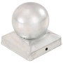 Tapas para postes 6 uds metal galvanizado globo final 91x91 mm