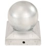 Pfostenkappen 6 Stück aus verzinktem Metall, Kugelende 91x91 mm. von vidaXL, Zubehör für Tore und Zäune - Ref: Foro24-145499,...