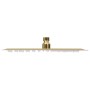 Cabezal ducha efecto lluvia acero inox cuadrado dorado 30x20cm de vidaXL, Cabezales de ducha - Ref: Foro24-147713, Precio: 17...