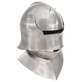 Réplica de casco de caballero medieval antiguo LARP acero plata by vidaXL, Collectible weapons - Ref: Foro24-286220, Price: 1...
