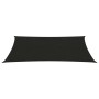 Toldo de vela negro HDPE 160 g/m² 3x6 m