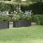 Pflanzgefäß aus Stahl mit anthrazitfarbener Pulverbeschichtung, 114x40x36 cm. von vidaXL, Töpfe und Pflanzgefäße - Ref: Foro2...