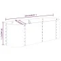 Jardinera acero con recubrimiento polvo antracita 114x40x36 cm de vidaXL, Maceteros y jardineras - Ref: Foro24-318866, Precio...
