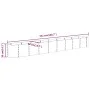 Jardinera arriate acero recubrimiento polvo marrón 332x40x36 cm by vidaXL, Pots and planters - Ref: Foro24-318885, Price: 63,...