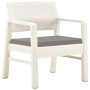Gartenmöbel-Set 3-teilig aus weißem Kunststoff von vidaXL, Gartensets - Ref: Foro24-48823, Preis: 166,71 €, Rabatt: %