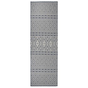 Außenteppich mit flachem Gewebe, blauen Streifen, 80x250 cm. von vidaXL, Teppiche - Ref: Foro24-340835, Preis: 42,14 €, Rabat...