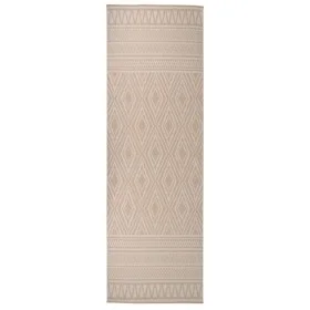 Außenteppich mit flachem Gewebe, braunen Streifen, 80x250 cm. von vidaXL, Teppiche - Ref: Foro24-340863, Preis: 44,03 €, Raba...