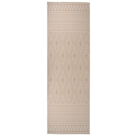 Außenteppich mit flachem Gewebe, braunen Streifen, 80x250 cm. von vidaXL, Teppiche - Ref: Foro24-340863, Preis: 44,95 €, Raba...