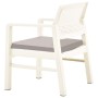 Gartenmöbel-Set 3-teilig aus weißem Kunststoff von vidaXL, Gartensets - Ref: Foro24-48823, Preis: 166,71 €, Rabatt: %