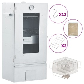 Horno ahumador de BBQ con generador humo frío acero galvanizado