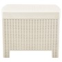 Juego de muebles de jardín 3 piezas plástico blanco de vidaXL, Conjuntos de jardín - Ref: Foro24-48823, Precio: 166,71 €, Des...