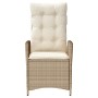 Sillones reclinables de jardín con cojines beige 2 uds ratán PE de vidaXL, Sillas de jardín - Ref: Foro24-365268, Precio: 227...