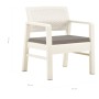 Gartenmöbel-Set 3-teilig aus weißem Kunststoff von vidaXL, Gartensets - Ref: Foro24-48823, Preis: 166,71 €, Rabatt: %