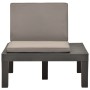 Gartenliege mit anthrazitgrauem Kunststoffkissen von vidaXL, Gartenstühle - Ref: Foro24-48826, Preis: 65,46 €, Rabatt: %