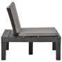 Gartenliege mit anthrazitgrauem Kunststoffkissen von vidaXL, Gartenstühle - Ref: Foro24-48826, Preis: 65,46 €, Rabatt: %
