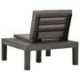 Tumbona de jardin con cojín plástico gris antracita de vidaXL, Sillas de jardín - Ref: Foro24-48826, Precio: 64,95 €, Descuen...