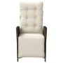 Sillón reclinable de jardín con reposapiés ratán PE marrón by vidaXL, Garden chairs - Ref: Foro24-365282, Price: 142,20 €, Di...