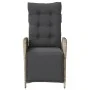 Sillón reclinable jardín y reposapiés 2 uds ratán PE gris claro by vidaXL, Garden chairs - Ref: Foro24-365294, Price: 279,81 ...