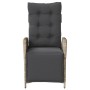 Sillón reclinable jardín y reposapiés 2 uds ratán PE gris claro by vidaXL, Garden chairs - Ref: Foro24-365294, Price: 244,15 ...