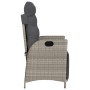 Gartenliege und Fußhocker 2 Stück Rattan PE hellgrau von vidaXL, Gartenstühle - Ref: Foro24-365294, Preis: 243,69 €, Rabatt: %