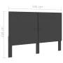 Dark gray fabric headboard 140x200 cm by vidaXL, Headboards and footboards - Ref: Foro24-287468, Price: 86,16 €, Discount: %