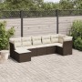 7-teiliges Gartensitzgruppen-Set mit braunen PE-Rattan-Kissen. von vidaXL, Gartensets - Ref: Foro24-3249812, Preis: 444,70 €,...