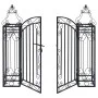 Puerta de jardín decorativa de hierro forjado 122x20,5x100 cm de vidaXL, Pérgolas, arcos y enrejados de jardín - Ref: Foro24-...