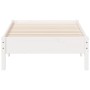 Estructura de cama madera maciza de pino blanco 90x190 cm de vidaXL, Camas y somieres - Ref: Foro24-842727, Precio: 88,67 €, ...