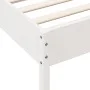Massives Bettgestell aus weißem Kiefernholz, 90 x 190 cm von vidaXL, Betten und Lattenroste - Ref: Foro24-842727, Preis: 79,0...