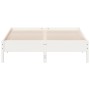 Estructura de cama madera maciza de pino blanco 150x200 cm de vidaXL, Camas y somieres - Ref: Foro24-842695, Precio: 122,55 €...