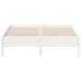 Solid white pine wood bed frame 150x200 cm by vidaXL, Beds and slatted bases - Ref: Foro24-842695, Price: 121,38 €, Discount: %