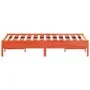 Estructura de cama madera maciza pino marrón cera 120x190 cm de vidaXL, Camas y somieres - Ref: Foro24-842725, Precio: 100,97...