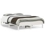 Estructura de cama madera maciza de pino blanco 135x190 cm de vidaXL, Camas y somieres - Ref: Foro24-842719, Precio: 116,99 €...