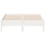 Massives Bettgestell aus weißem Kiefernholz, 135 x 190 cm von vidaXL, Betten und Lattenroste - Ref: Foro24-842719, Preis: 104...