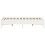 Estructura de cama madera maciza de pino blanco 135x190 cm de vidaXL, Camas y somieres - Ref: Foro24-842719, Precio: 116,99 €...