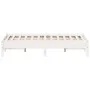 Estructura de cama madera maciza de pino blanco 135x190 cm de vidaXL, Camas y somieres - Ref: Foro24-842719, Precio: 104,29 €...