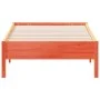 Wachsbrauner Bettrahmen aus massivem Kiefernholz, 75 x 190 cm von vidaXL, Betten und Lattenroste - Ref: Foro24-842733, Preis:...