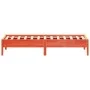 Estructura de cama madera maciza de pino marrón cera 75x190 cm de vidaXL, Camas y somieres - Ref: Foro24-842733, Precio: 83,7...