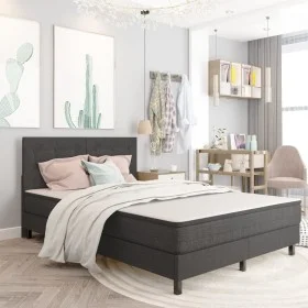Tufted headboard in dark gray fabric 140x200 cm by vidaXL, Headboards and footboards - Ref: Foro24-287472, Price: 90,53 €, Di...