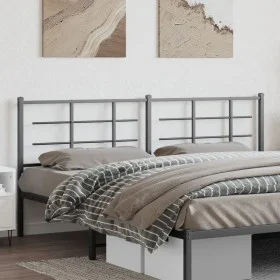 Kopfteil aus schwarzem Metall, 200 cm von vidaXL, Kopf- und Fußteile - Ref: Foro24-355599, Preis: 38,80 €, Rabatt: %